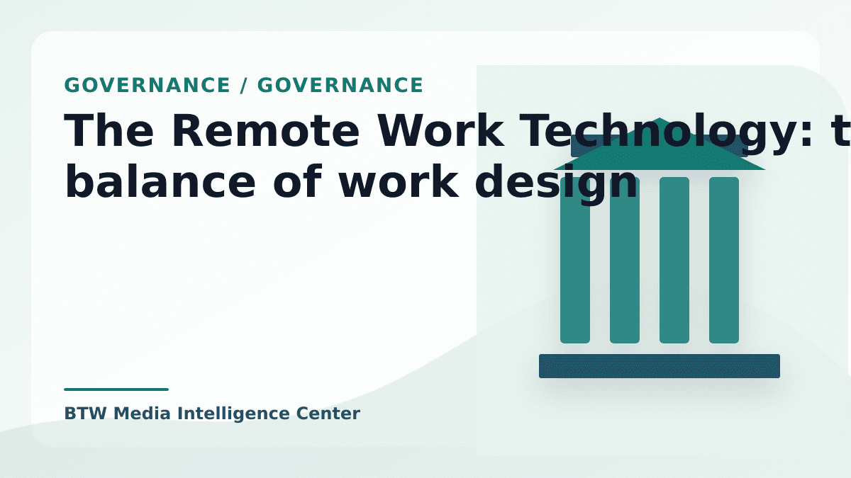 La technologie du travail à distance: l'équilibre de la conception du travail