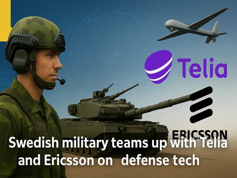 الجيش السويدي يتعاون مع Telia وEricsson لتكنولوجيا الدفاع