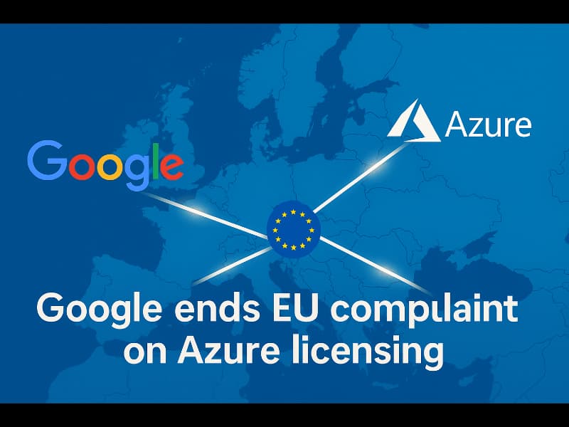 Google retira queja ante la UE mientras se amplía la investigación sobre la nube