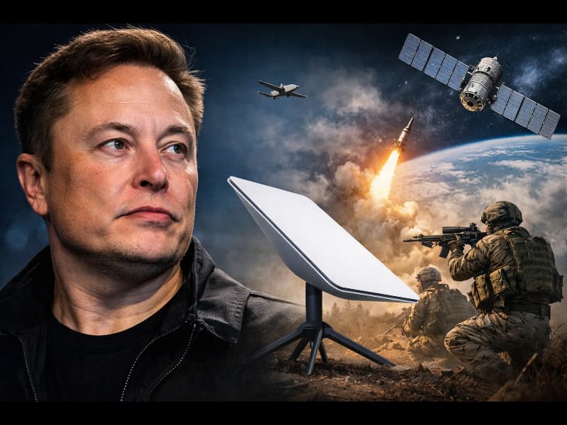 Musk bloquea el uso de Starlink por parte de Rusia, destacando el papel de los satélites en la guerra