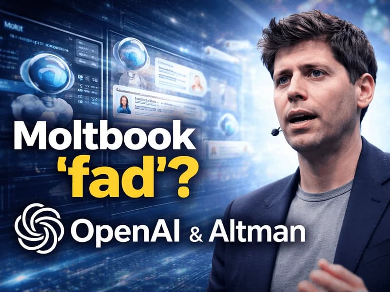 El CEO de OpenAI califica a Moltbook de moda pero respalda la IA