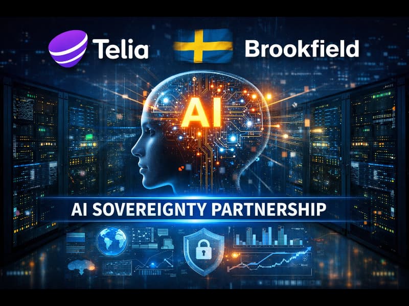 Telia se asocia con Brookfield para la soberanía de IA