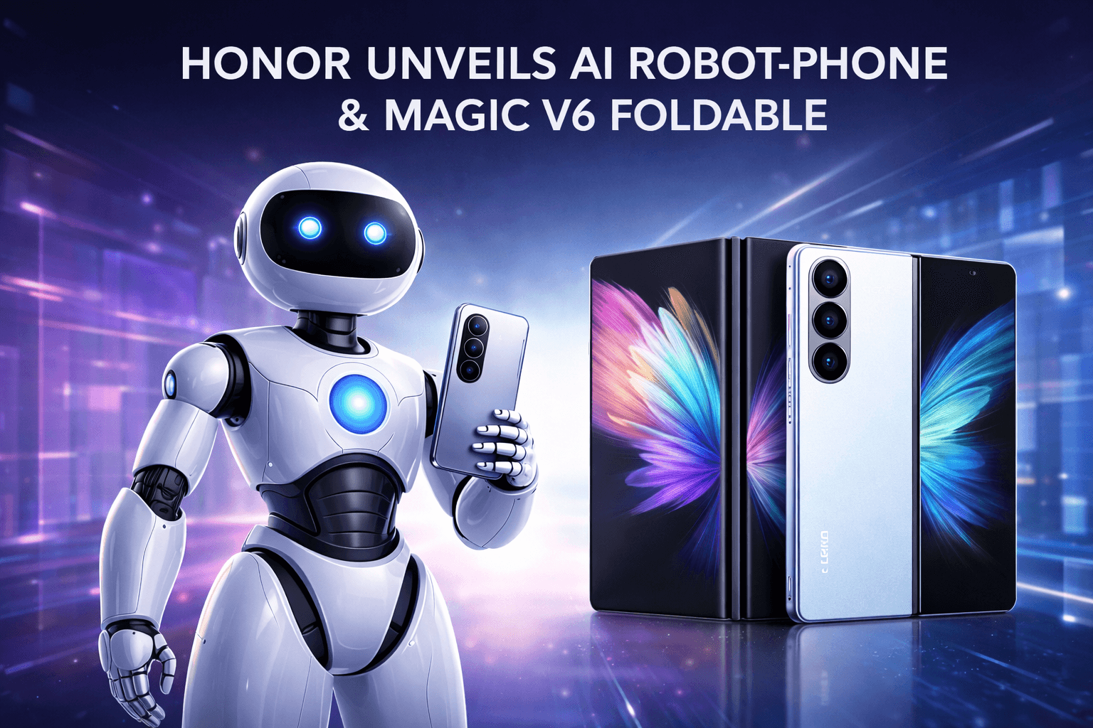 Honor presenta AI Robot-Phone y Magic V6 foldable