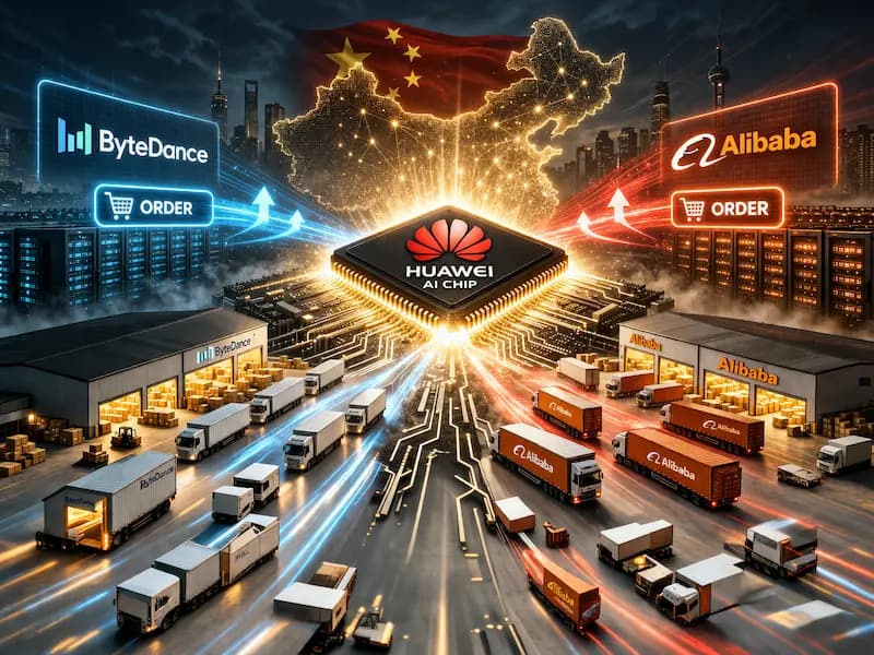 Os chips de IA da Huawei ganham tração enquanto os pedidos aumentam