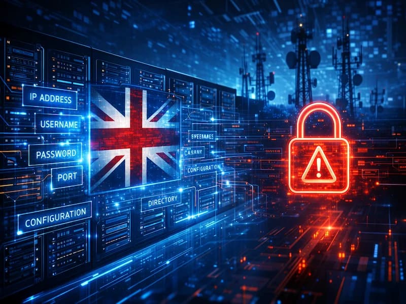 Servidores de telecomunicaciones del Reino Unido exponen datos de configuración sensibles