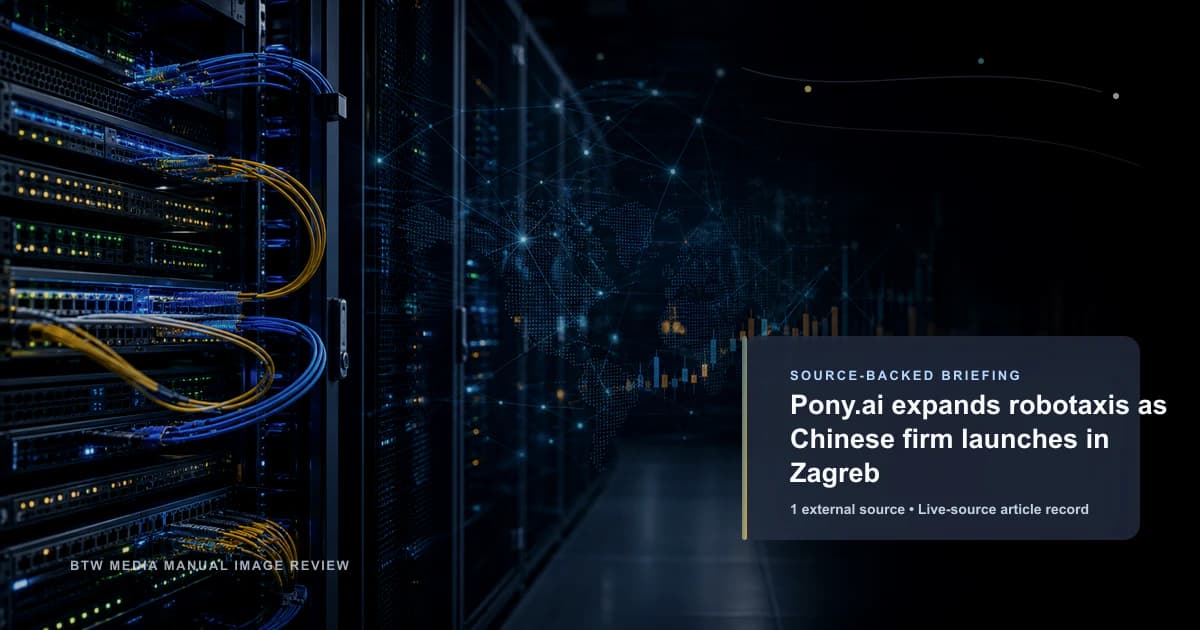 Pony.ai expande su flota de robotaxis y lanza servicio en Zagreb