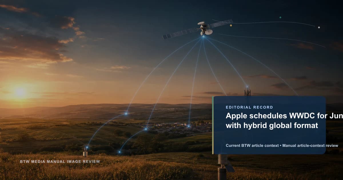 Apple schedules WWDC for June with hybrid global format reviewed editorial briefing visual