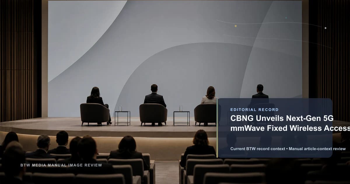 CBNG presenta acceso inalámbrico fijo 5G mmWave de nueva generación