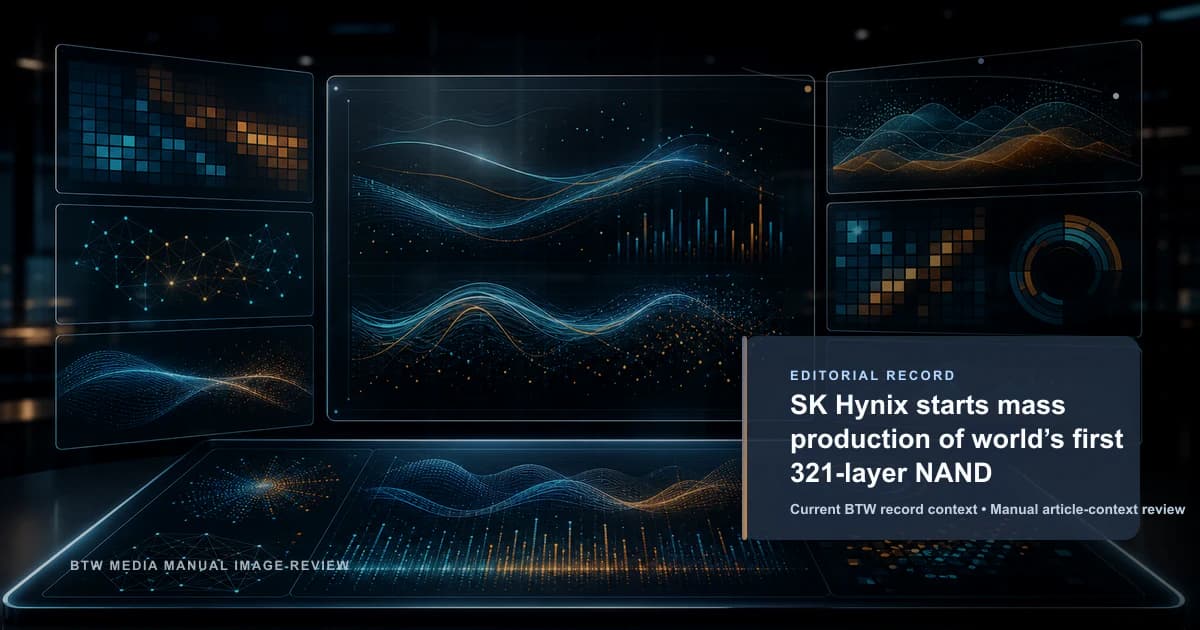 SK Hynix lance la production en série du premier NAND 321 couches au monde