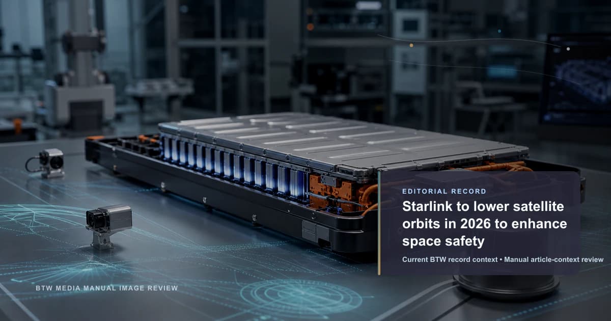 Starlink to lower satellite orbits in 2026 to enhance space safety