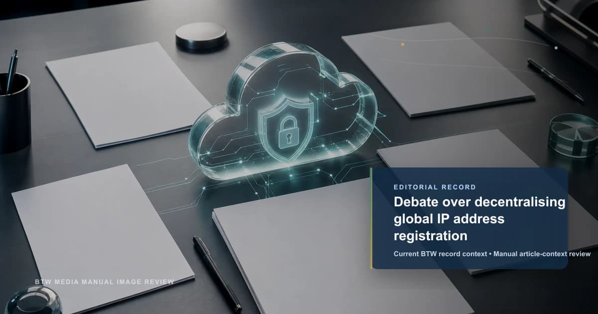 Debate sobre la descentralización del registro global de direcciones IP