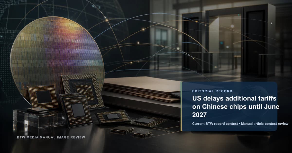 EE. UU. retrasa los aranceles adicionales sobre los chips chinos hasta junio de 2027