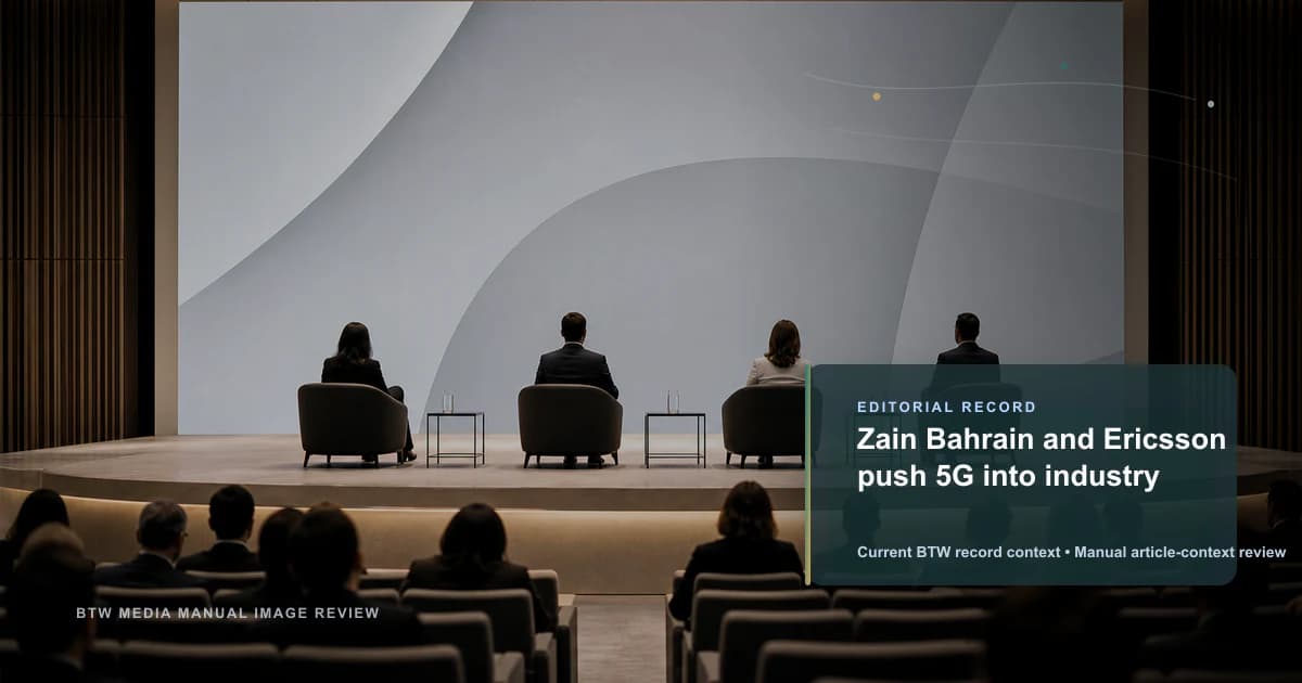 Zain Bahrain y Ericsson impulsan el 5G en la industria