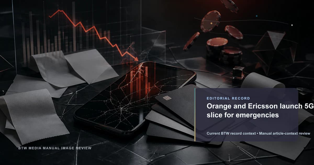 Orange y Ericsson lanzan slice 5G para emergencias