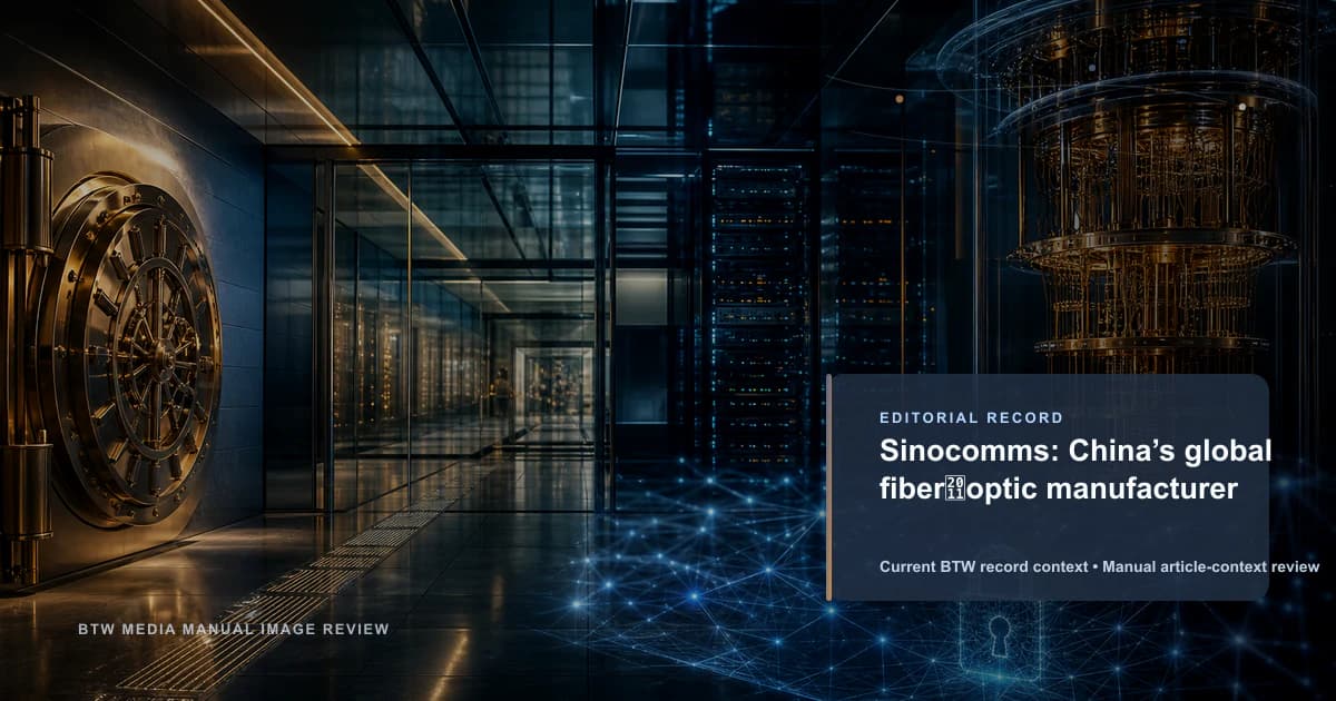 Sinocomms: fabricante global de fibra óptica de China