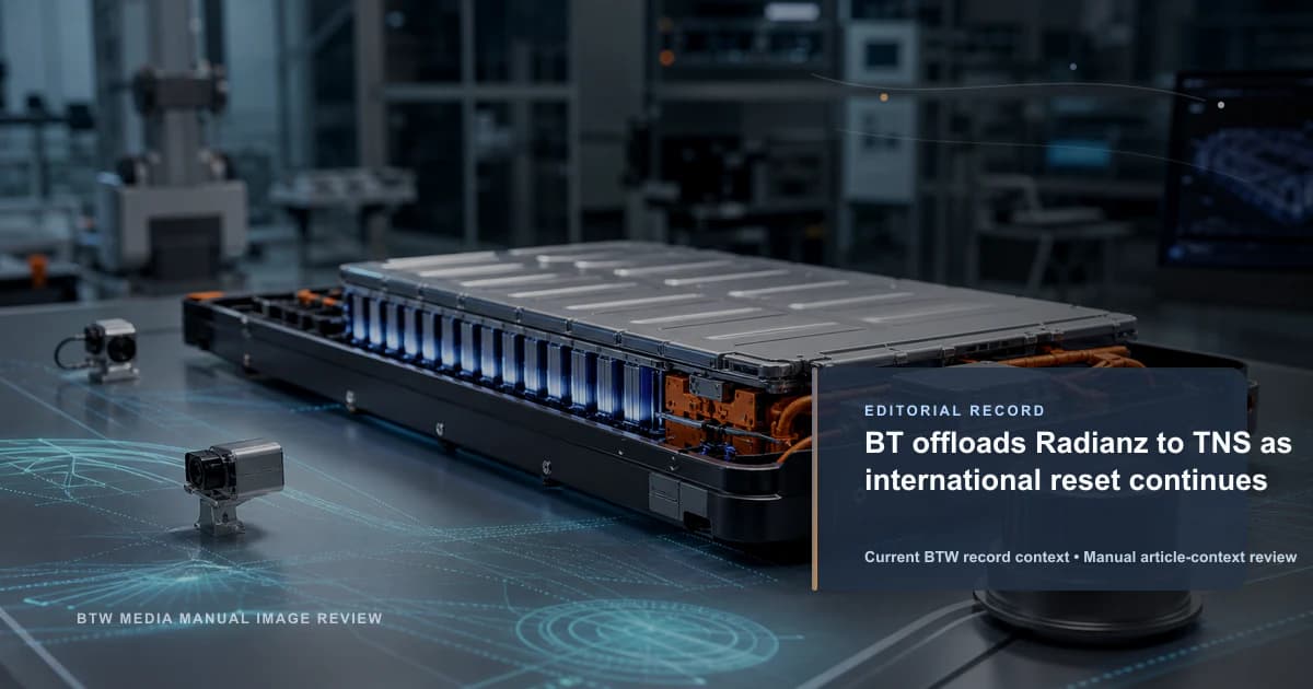 BT vende Radianz a TNS mientras continúa el reajuste internacional
