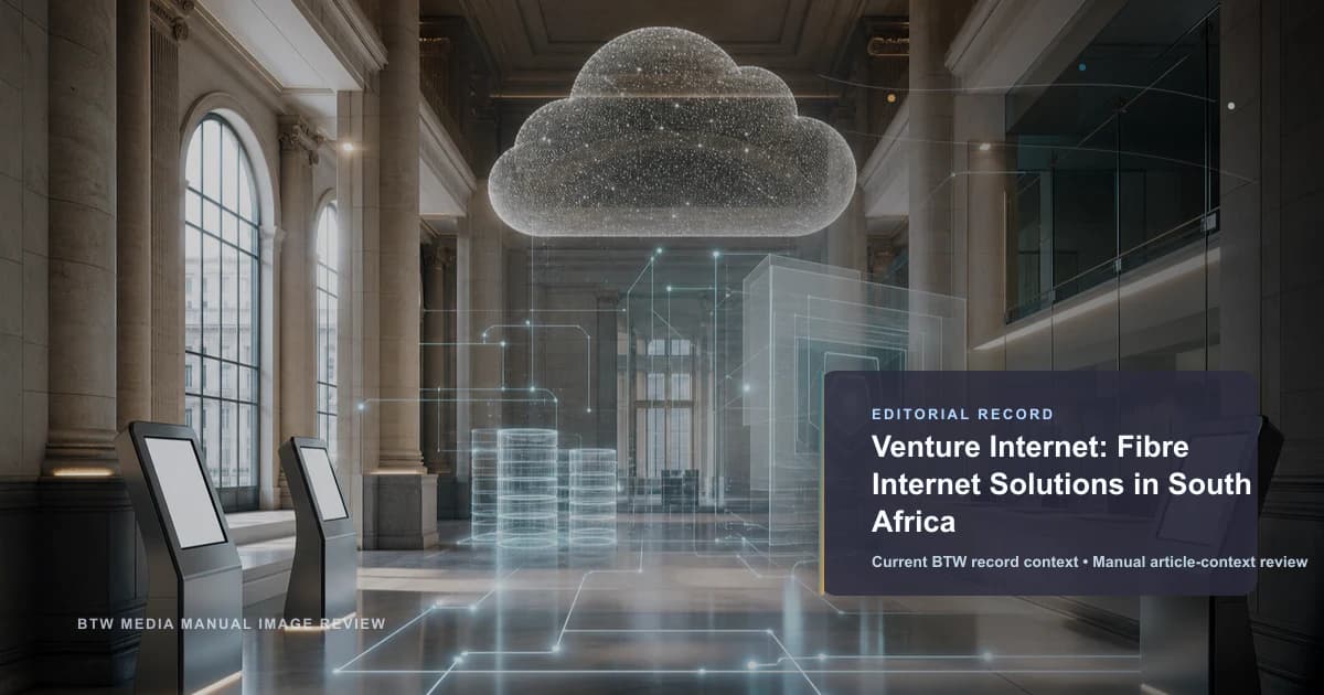 Venture Internet: Solutions Internet par fibre en Afrique du Sud