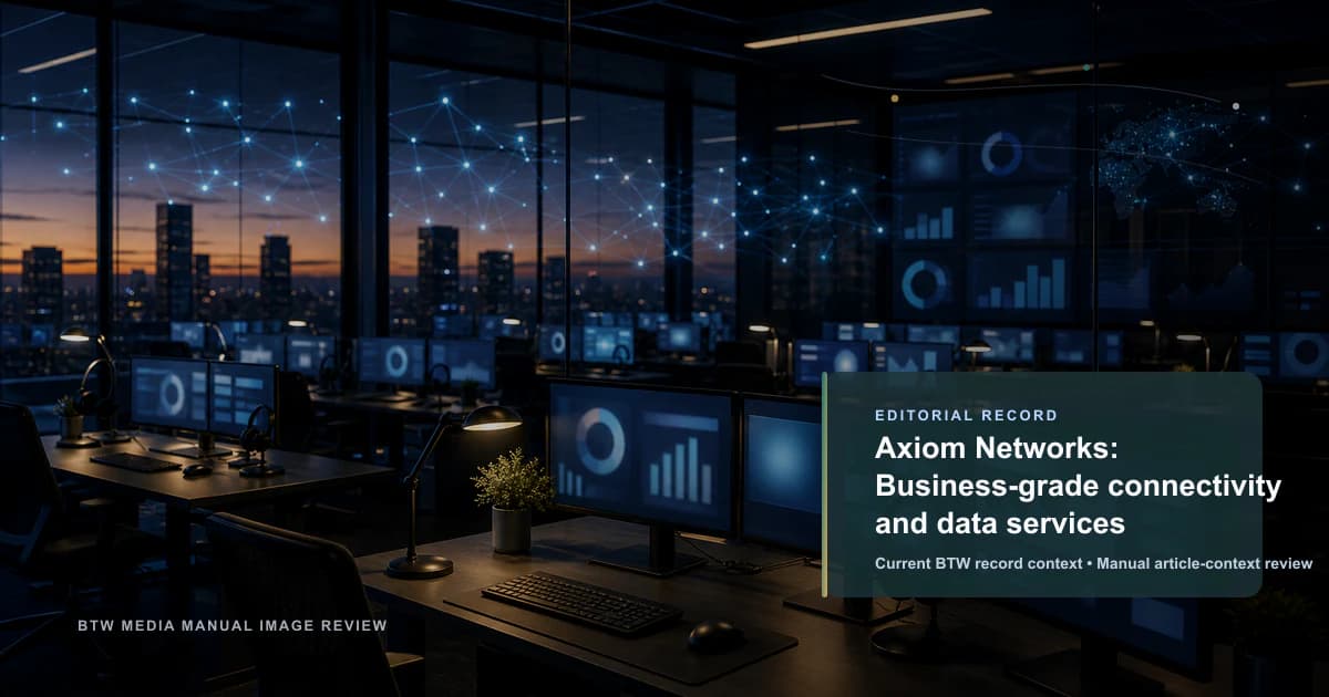 Axiom Networks: Connectivité professionnelle et services de données