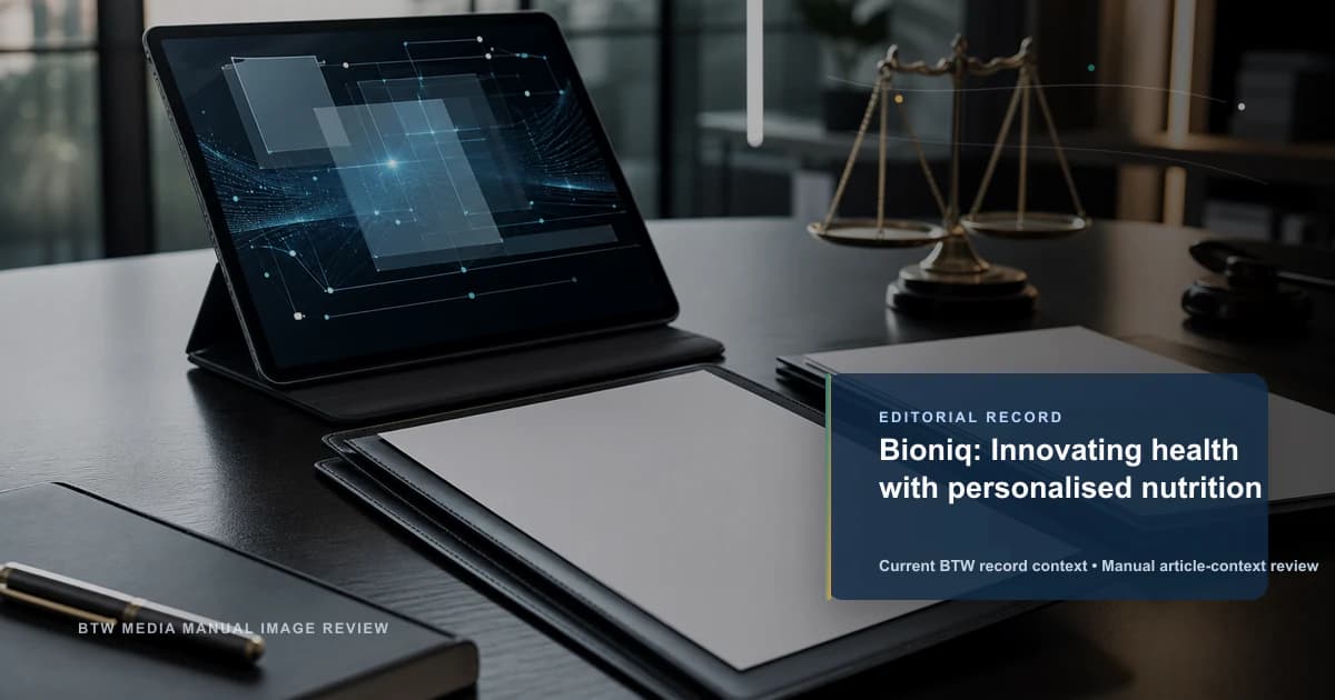 Bioniq : Innovation en santé par la nutrition personnalisée