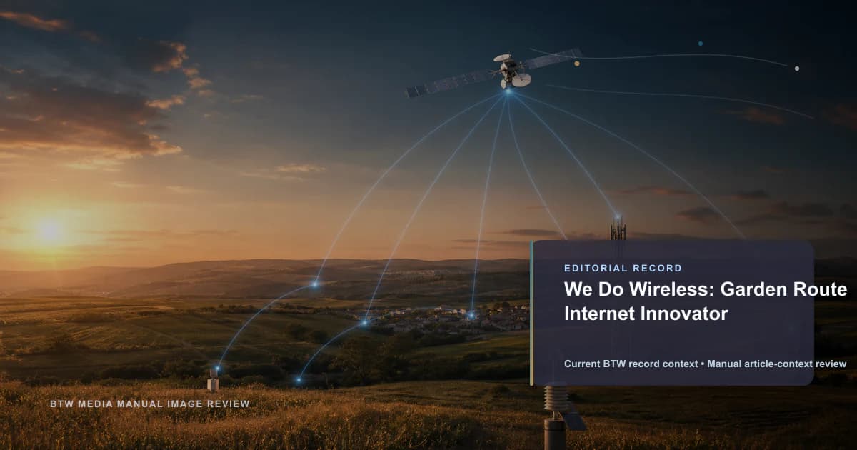 We Do Wireless : l'innovateur Internet de la Garden Route