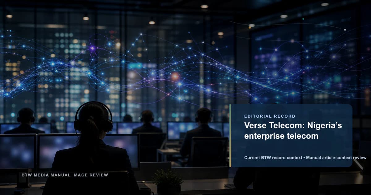 Verse Telecom: télécoms d'entreprise au Nigeria