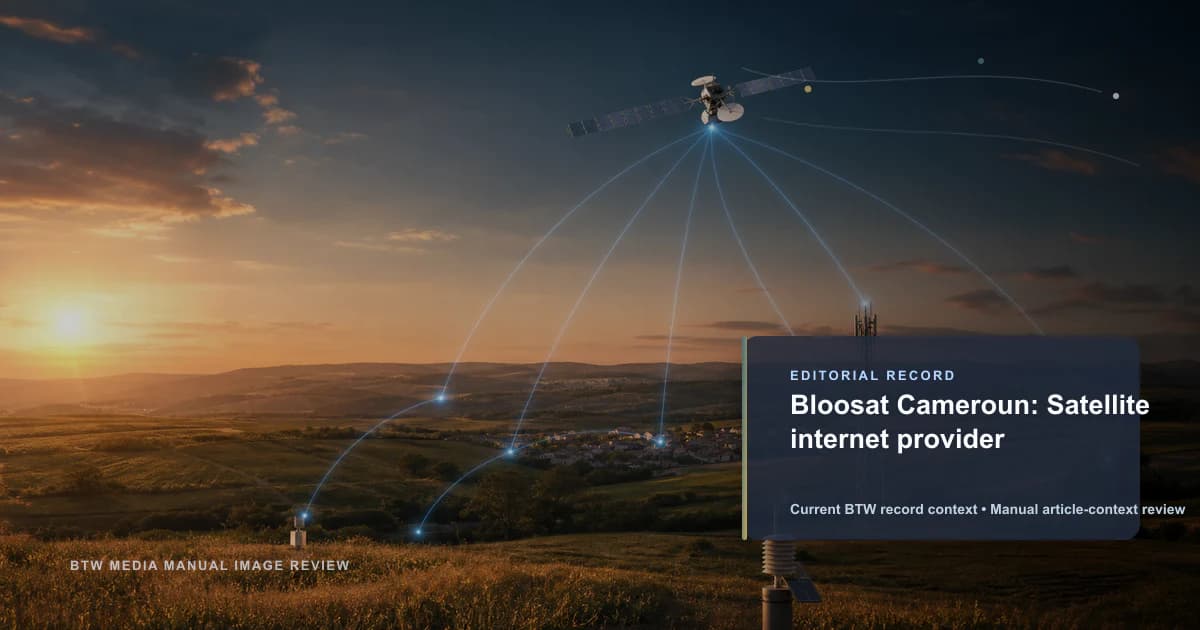Bloosat Cameroun: Satellite internet provider