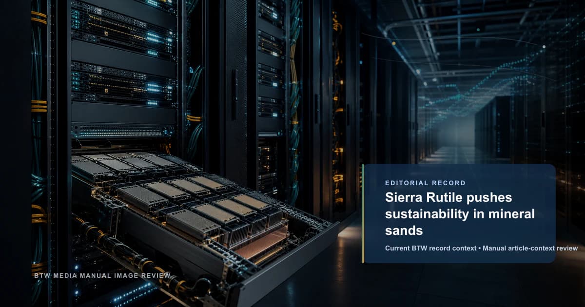 Sierra Rutile mise sur la durabilité des sables minéraux