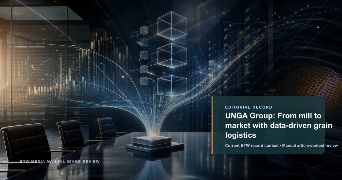 UNGA Group: From mill to market with data-driven grain logistics