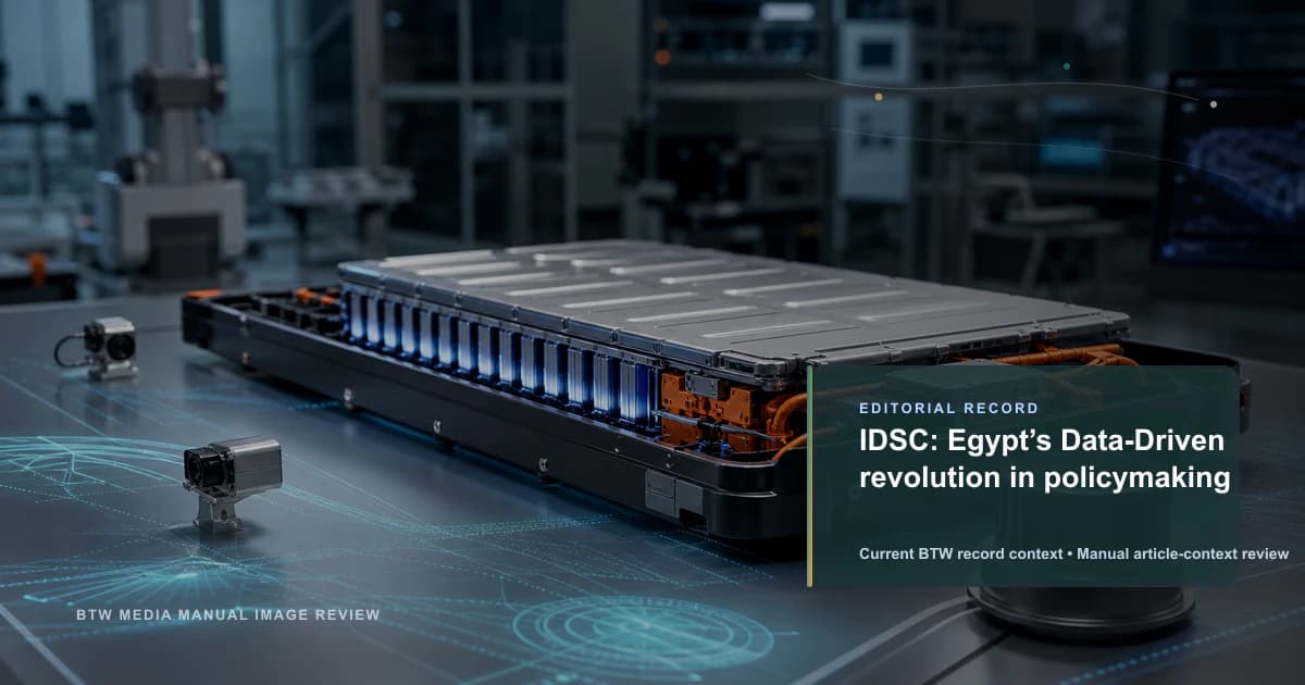 IDSC: Egypt’s Data-Driven revolution in policymaking reviewed editorial briefing visual