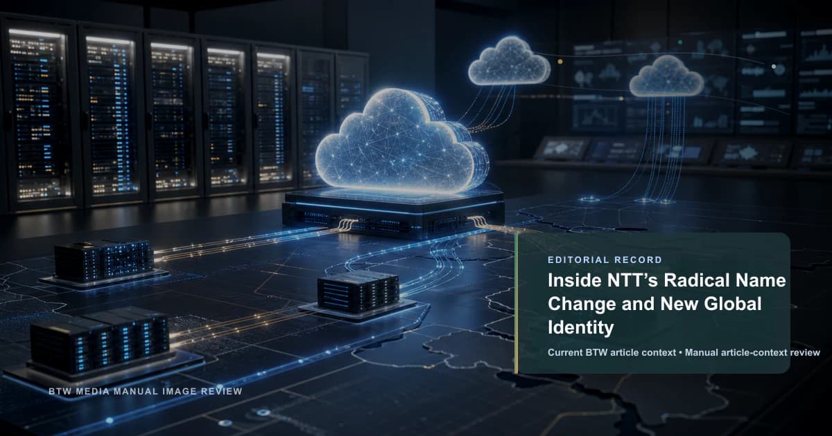 Dentro del cambio radical de nombre de NTT y su nueva identidad global