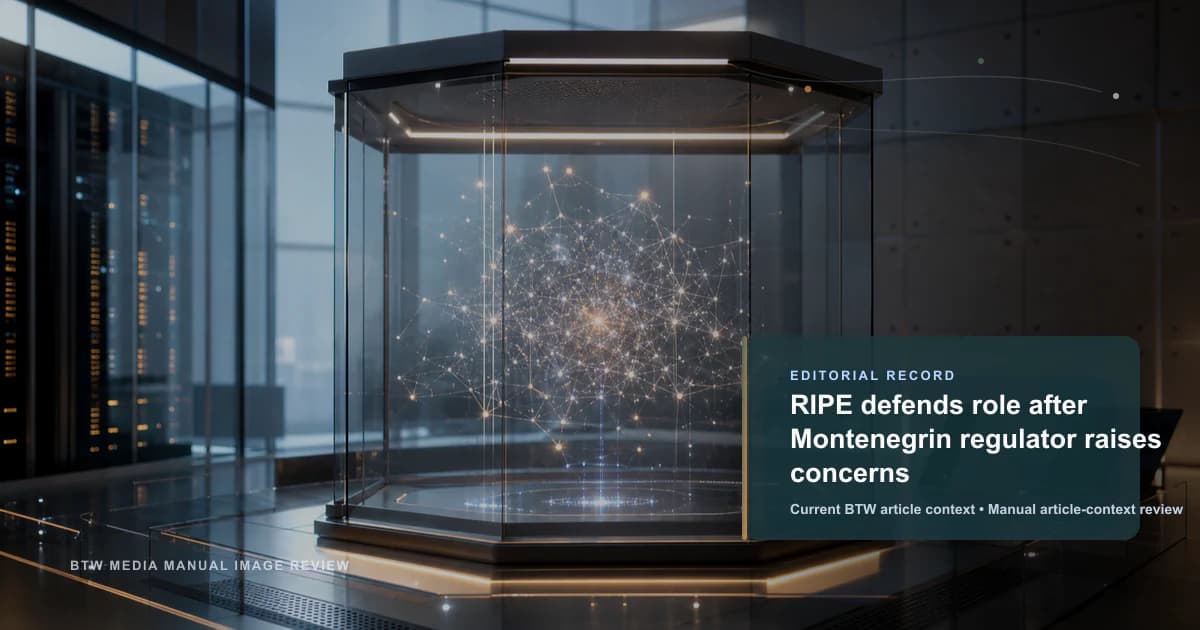 RIPE、モンテネグロ規制当局の懸念に役割を擁護