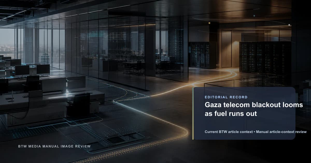 Apagón de telecomunicaciones en Gaza por falta de combustible