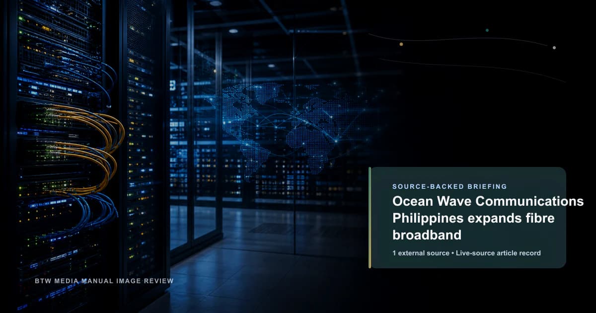 Ocean Wave Communications Philippines amplía la banda ancha de fibra