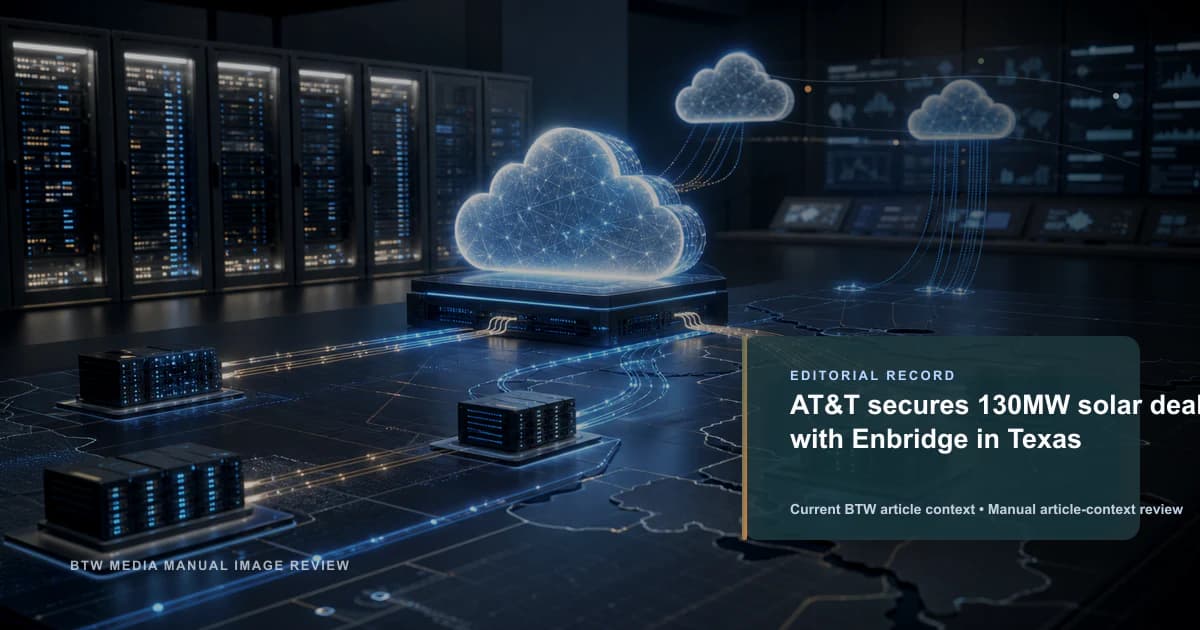 AT&T cierra un acuerdo solar de 130 MW con Enbridge en Texas