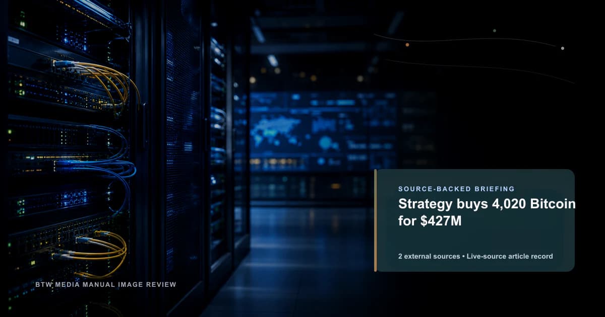 Strategy が 4,020 ビットコインを 4 億 2,700 万ドルで購入