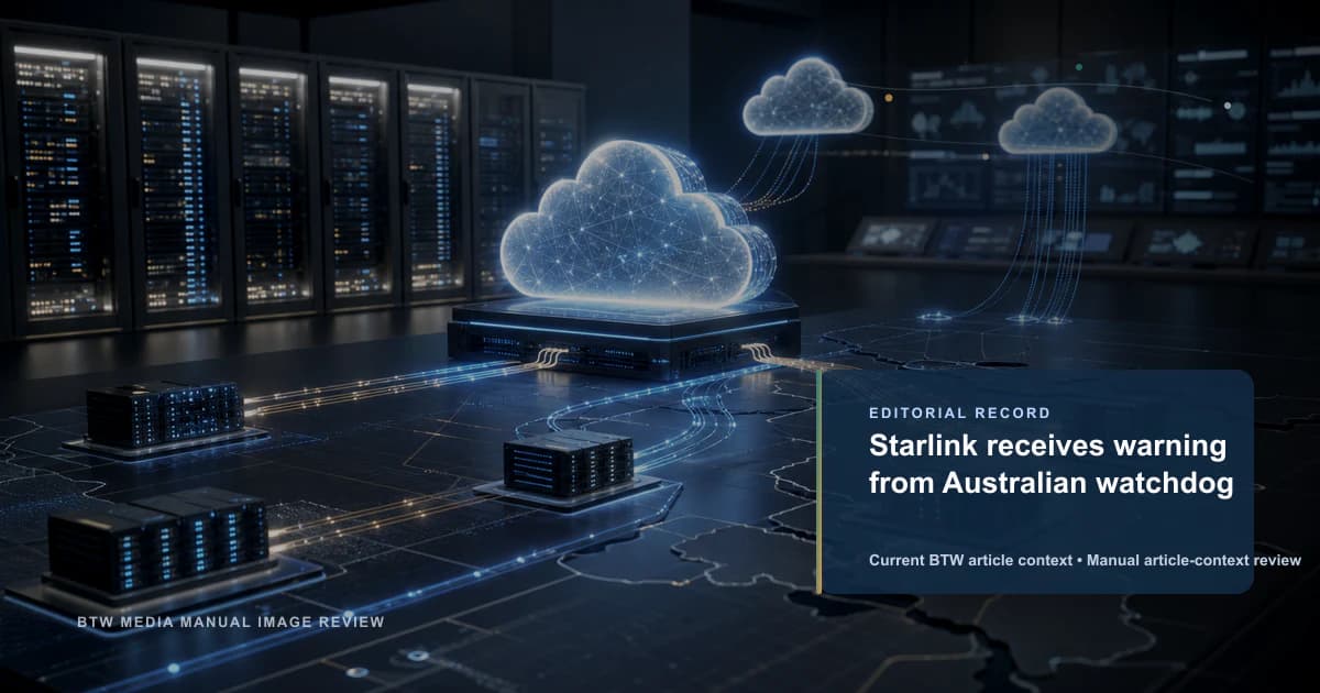 Starlink recibe advertencia del organismo de control australiano