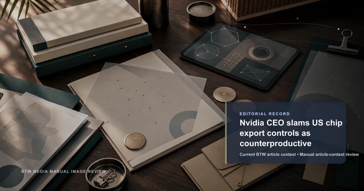 El CEO de Nvidia critica los controles de exportación de chips de EE. UU. por ser contraproducentes