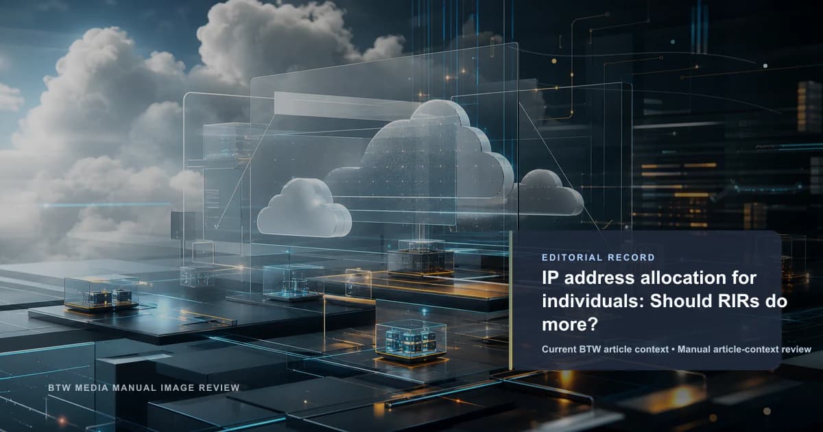 IP address allocation for individuals: Should RIRs do more?