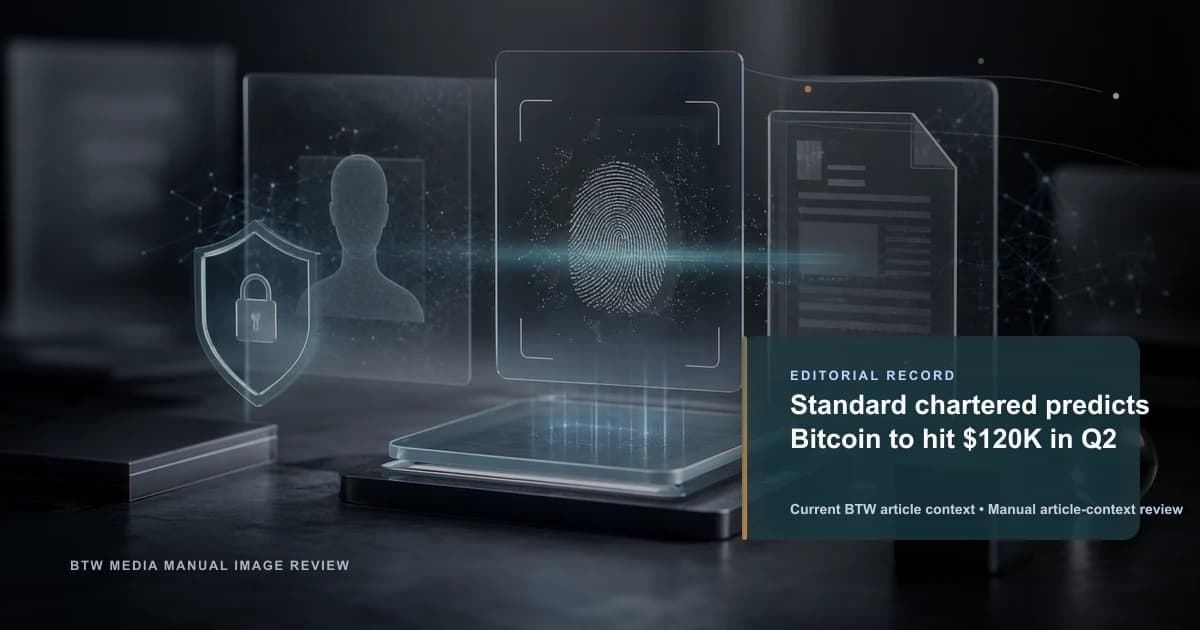 Standard chartered predicts Bitcoin to hit $120K in Q2 reviewed editorial briefing visual