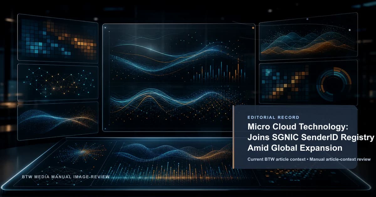 Micro Cloud Technology: se une al registro SenderID de SGNIC en medio de su expansión global