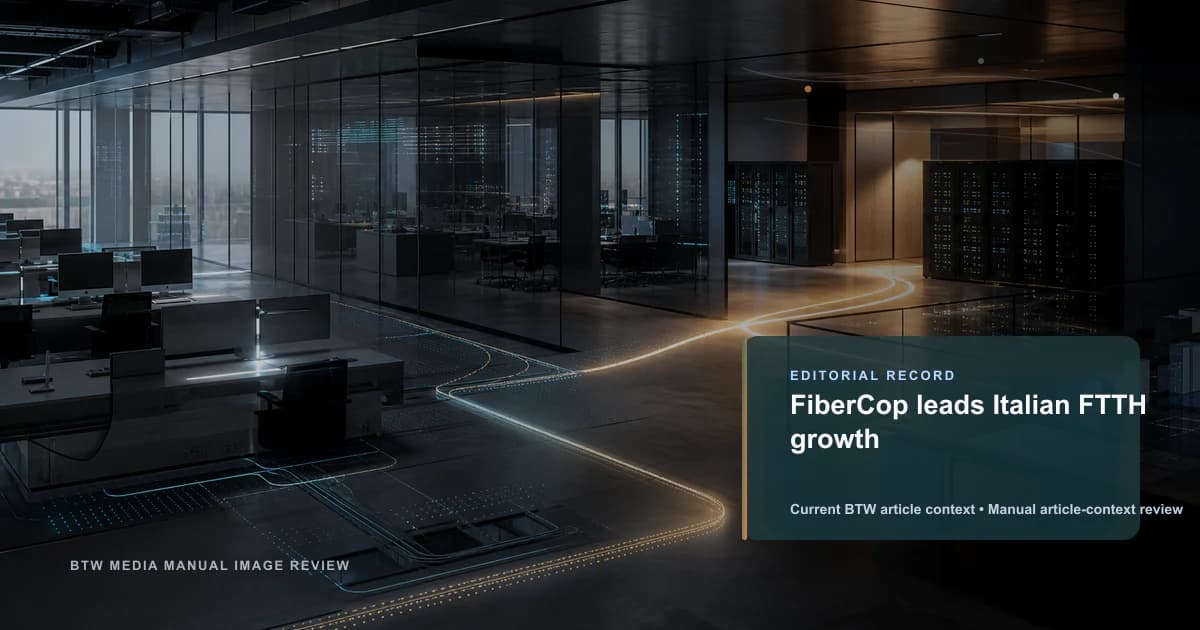 FiberCop lidera el crecimiento de FTTH en Italia