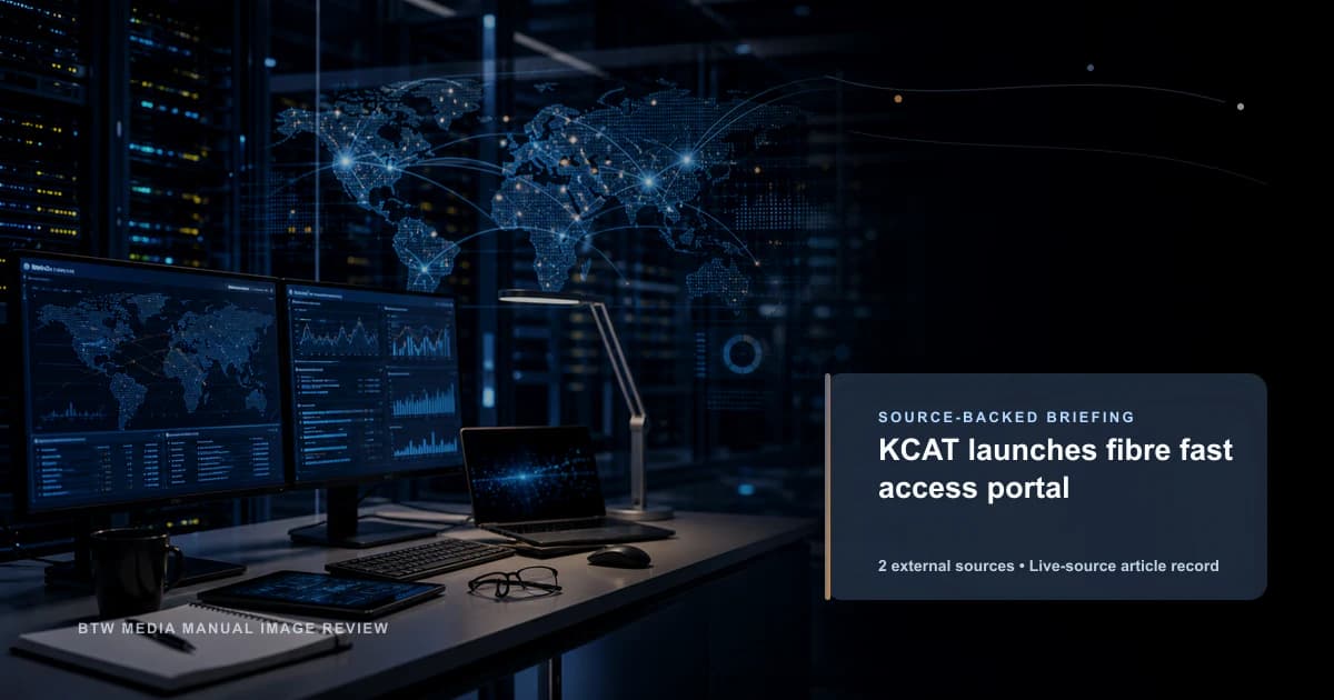 KCAT launches fibre fast access portal source-backed briefing visual