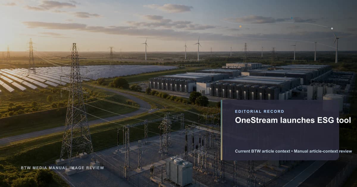 OneStream lanza herramienta ESG