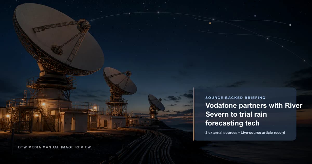 Vodafone se asocia con River Severn para probar tecnología de predicción de lluvias