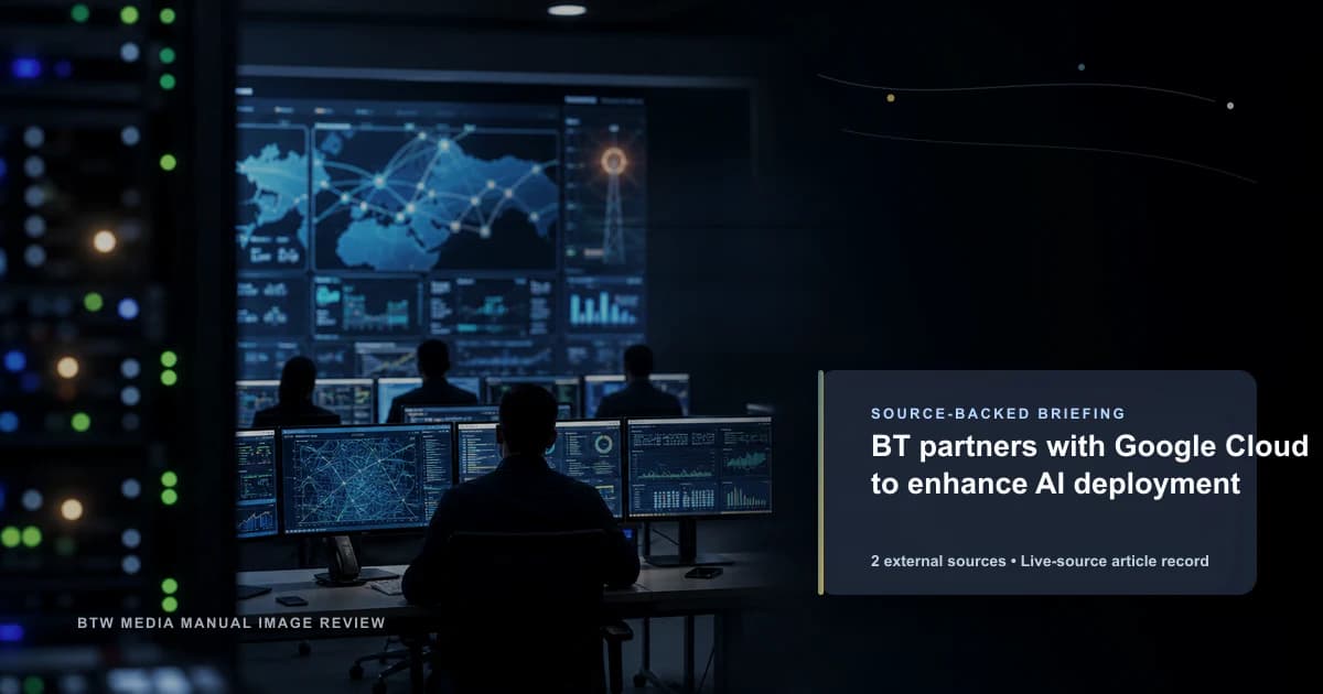 BT partners with Google Cloud to enhance AI deployment source-backed briefing visual