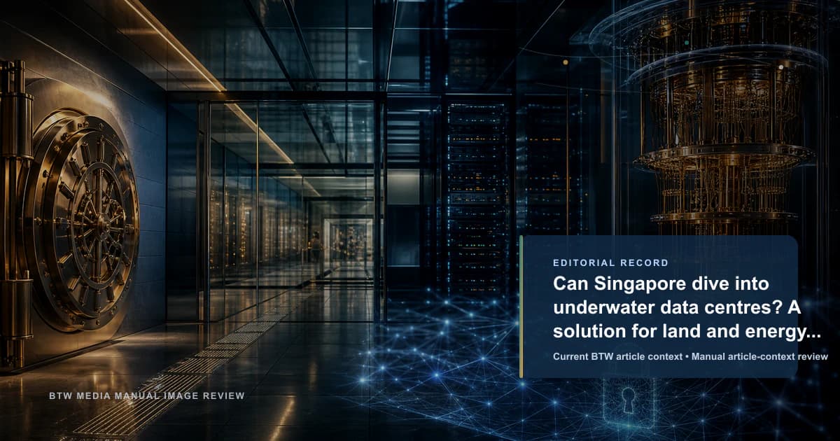Can Singapore dive into underwater data centres? A solution for land and energy challenges reviewed editorial briefing visual