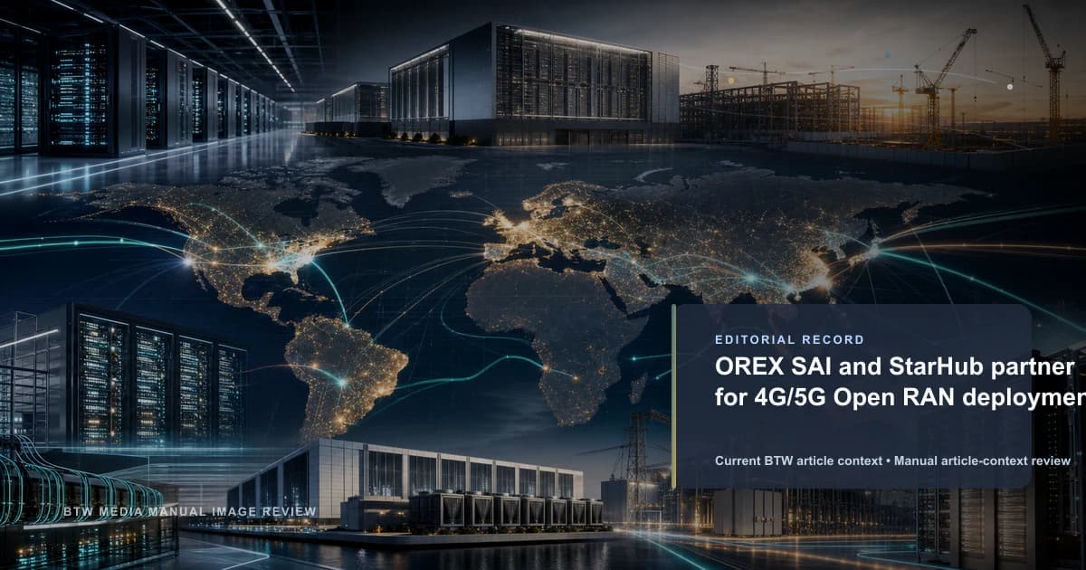 OREX SAI et StarHub s'associent pour le déploiement Open RAN 4G/5G