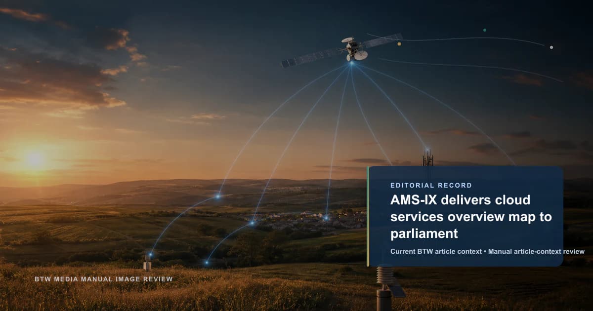 AMS-IX delivers cloud services overview map to parliament