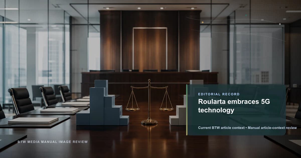 Roularta embraces 5G technology reviewed editorial briefing visual