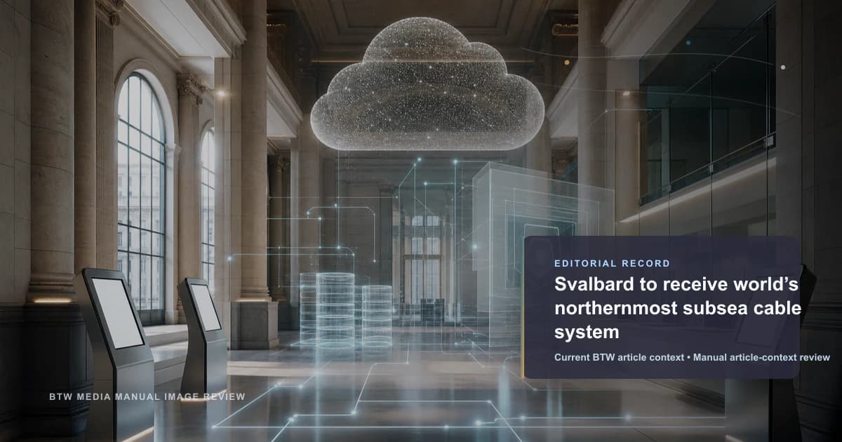 Svalbard recibirá el sistema de cable submarino más al norte del mundo
